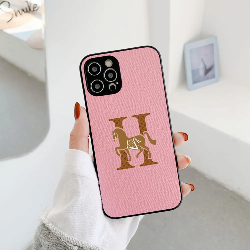 Funda de cuero Classic Horse H Cross ✨ - ¡Elegancia y protección atemporales!