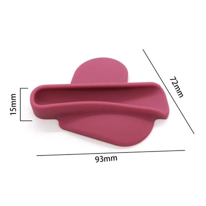 Funda de silicona para teléfono con soporte para lápiz labial de corazón 💄