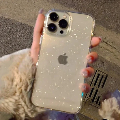 Capa de lujo para teléfono con purpurina ✨