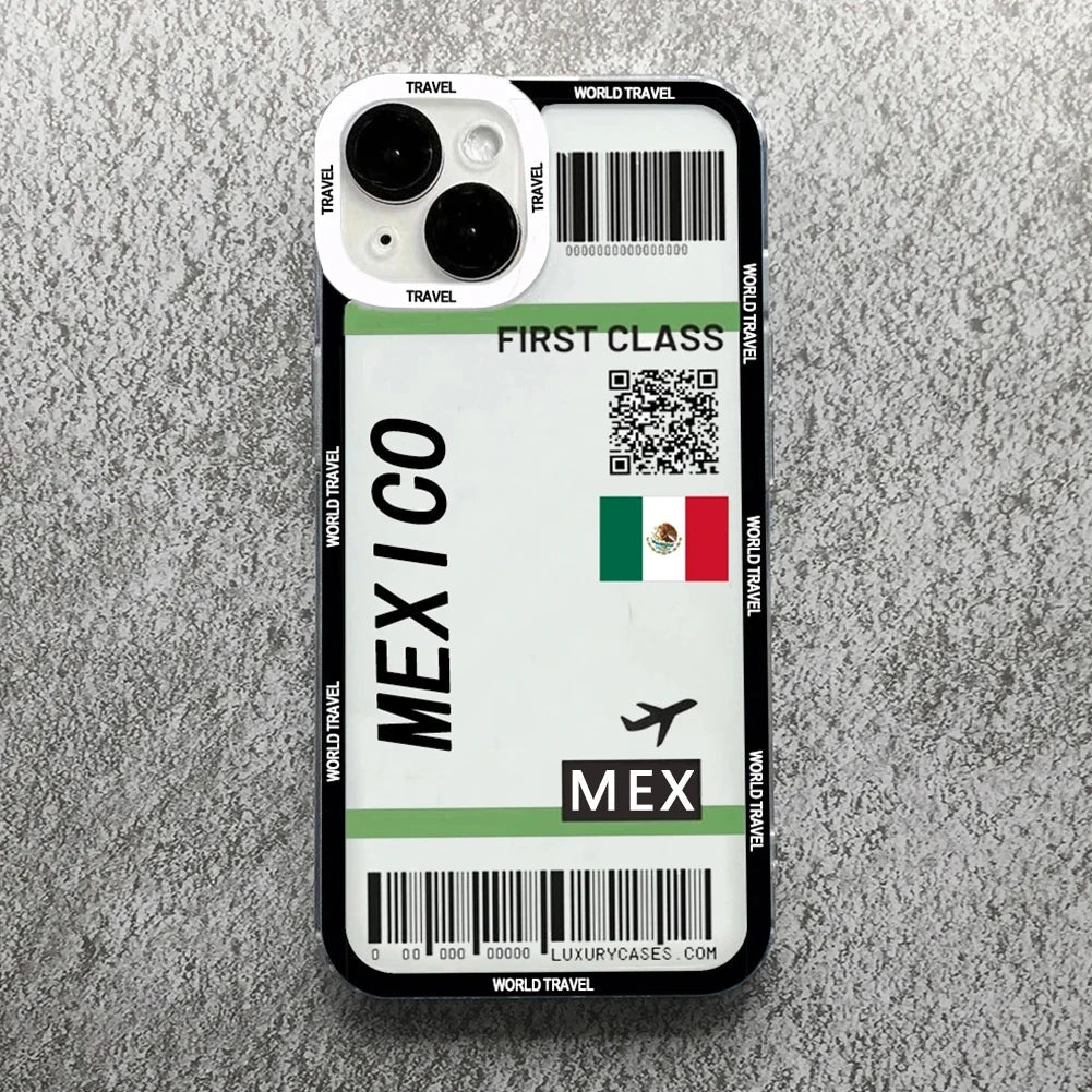 Billete de avión, funda de viaje para teléfono ✈️