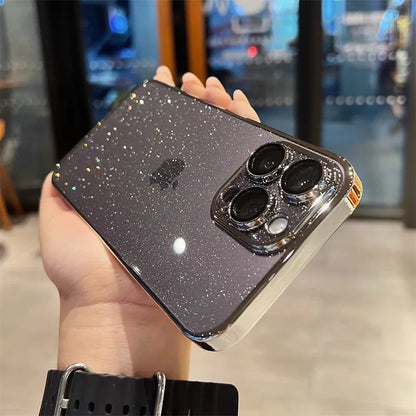 Funda de lujo para teléfono con purpurina galvanizada ✨