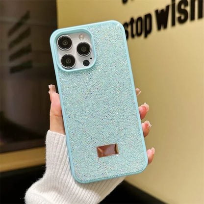 Funda de teléfono de lujo con diamantes de imitación con purpurina 💎 - ¡Glamorosa, protectora y llama la atención!