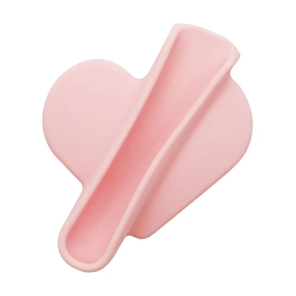 Funda de silicona para teléfono con soporte para lápiz labial de corazón 💄