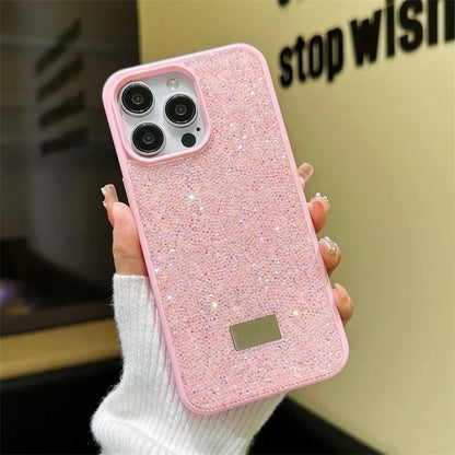 Funda de teléfono de lujo con diamantes de imitación con purpurina 💎 - ¡Glamorosa, protectora y llama la atención!