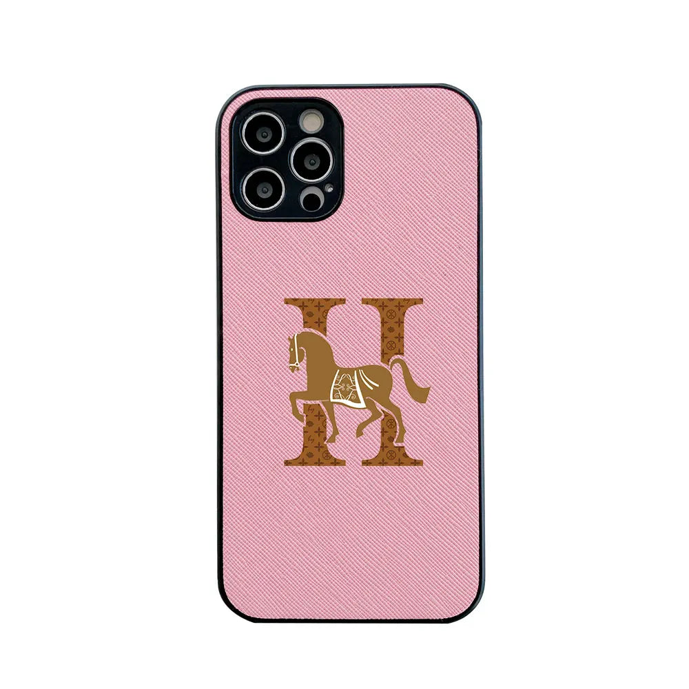 Funda de cuero Classic Horse H Cross ✨ - ¡Elegancia y protección atemporales!